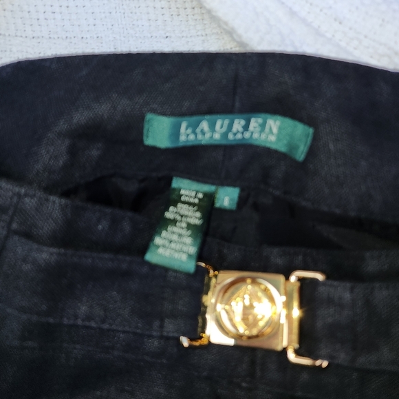 Lauren Ralph Lauren.cropped vintage linen pants 8 NWT - Picture 9 of 12
